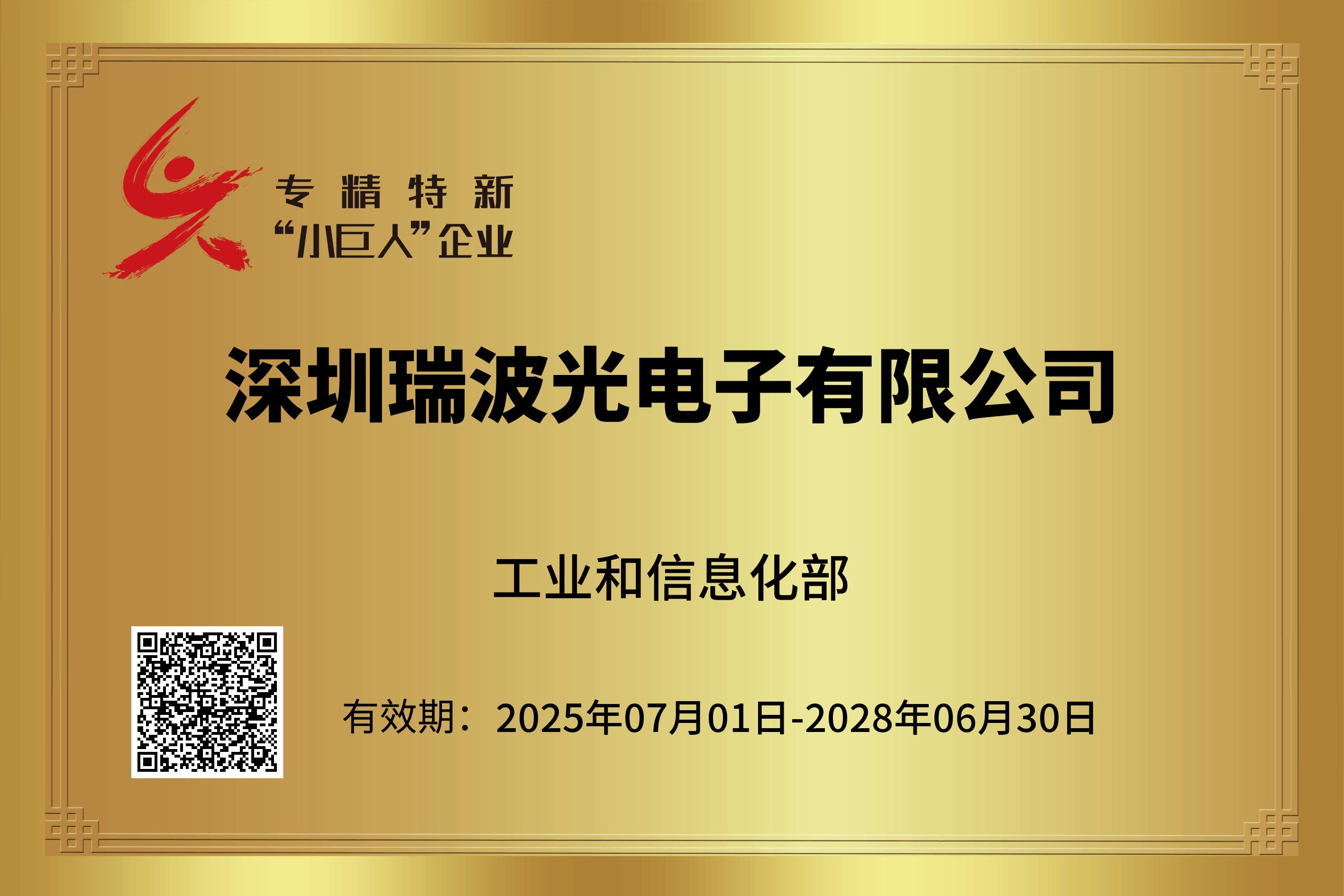 专精特新“小巨人”企业